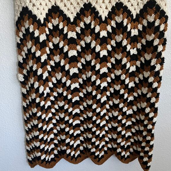New Stella Pardo Paris Crochet Chevron Knit Skirt - Picture 5 of 10